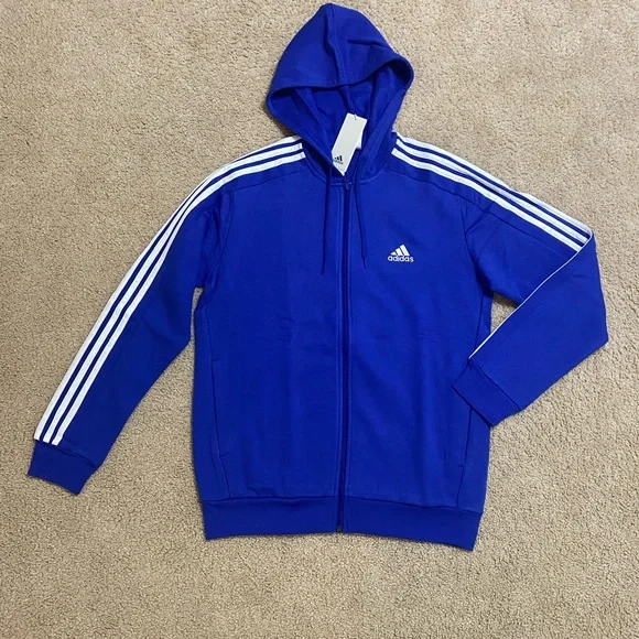 adidas Essentials Tracksuit Mens Authentic 2 Piece Set Sweatsuit New Size 2XL - Picture 3 of 10